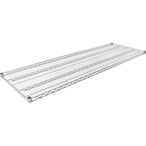 Wire Shelf for Heavy-Duty Chromate Wire Shelving, 72" W x 18" D, 600 lbs. Capacity Sécurité Médic