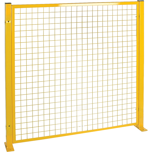 Mesh Style Perimeter Guard, 4' H x 4' W, Yellow Sécurité Médic