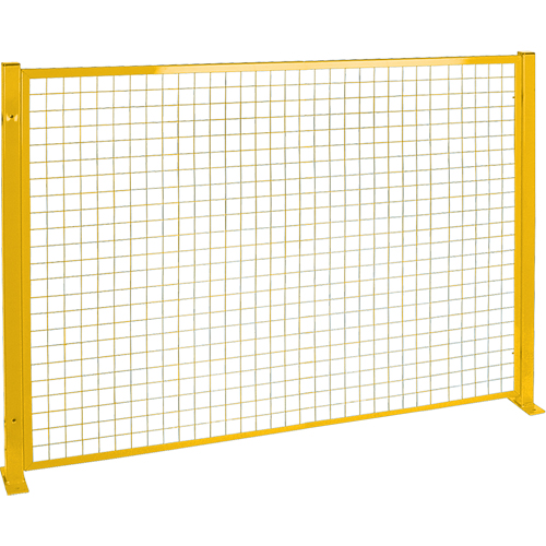 Protecteur de p&eacute;rim&egrave;tre de style treillis, 4' h x 8' la, Jaune Sécurité Médic
