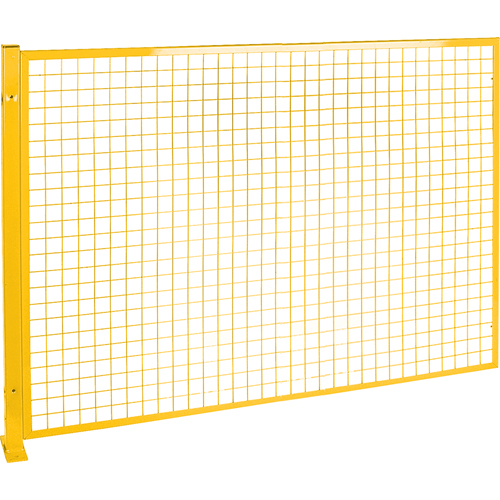 Protecteur de p&eacute;rim&egrave;tre de style treillis, 4' h x 8' la, Jaune Sécurité Médic