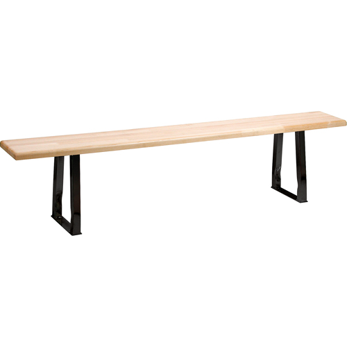 Locker Room Bench, Wood, 72" L x 9-1/2" W x 16-1/2" H Sécurité Médic
