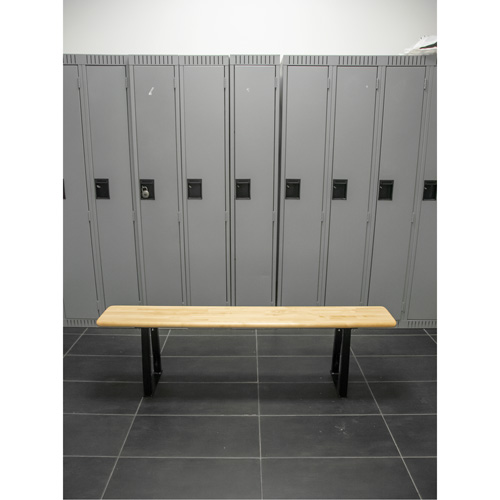 Locker Room Bench, Wood, 72" L x 9-1/2" W x 16-1/2" H Sécurité Médic