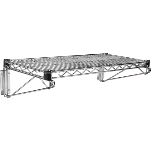Ensemble d'&eacute;tag&egrave;re murale en treillis, Simple Support, 200 lb Capacit&eacute;, 14" p Sécurité Médic