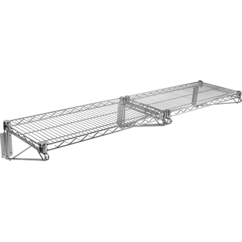 Ensemble d'&eacute;tag&egrave;re murale en treillis, Double Support, 200 lb Capacit&eacute;, 14" p Sécurité Médic