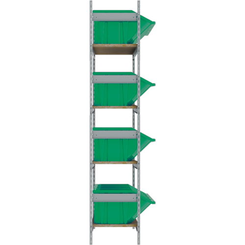 &eacute;tag&egrave;res larges avec bacs g&eacute;ants en plastique, Acier, Sans boulons, Capacit&eacute; 800 lb, 66" la x 72" h x 18" p Sécurité Médic