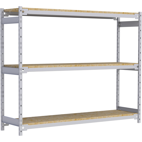 &eacute;tag&egrave;re-classeur de grande largeur, Acier, 3 Tablettes, 72" la x 18" p x 60" h Sécurité Médic