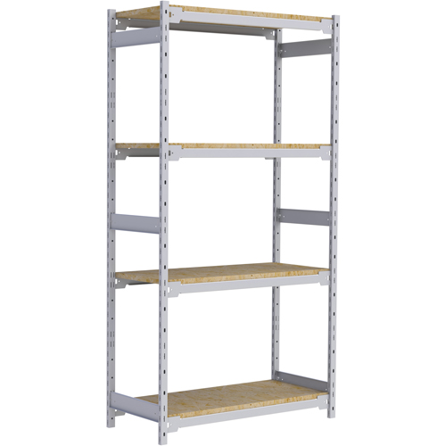 &eacute;tag&egrave;re-classeur de grande largeur, Acier, 4 Tablettes, 42" la x 18" p x 84" h Sécurité Médic