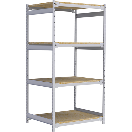 Wide Span Record Storage Shelving, Steel, 4 Shelves, 42" W x 32" D x 84" H Sécurité Médic