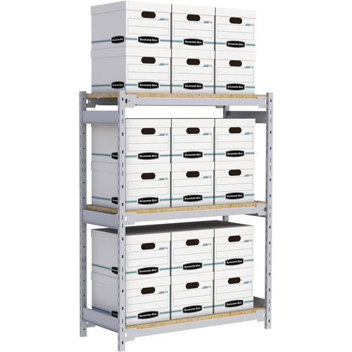 &eacute;tag&egrave;re-classeur de grande largeur, Acier, 3 Tablettes, 42" la x 18" p x 60" h Sécurité Médic