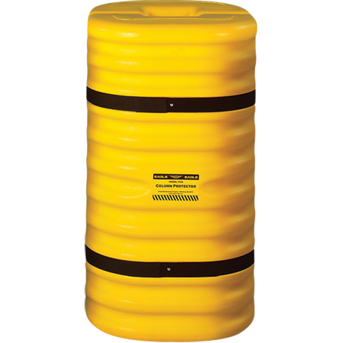 Column Protector, 12" x 12" Inside Opening, 24" L x 24" W x 42" H, Yellow Sécurité Médic
