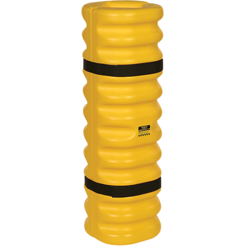 Protecteur de colonne, Ouverture int&eacute;rieure 4" x 6", 13" lo x 13" la x 42" h, Jaune Sécurité Médic