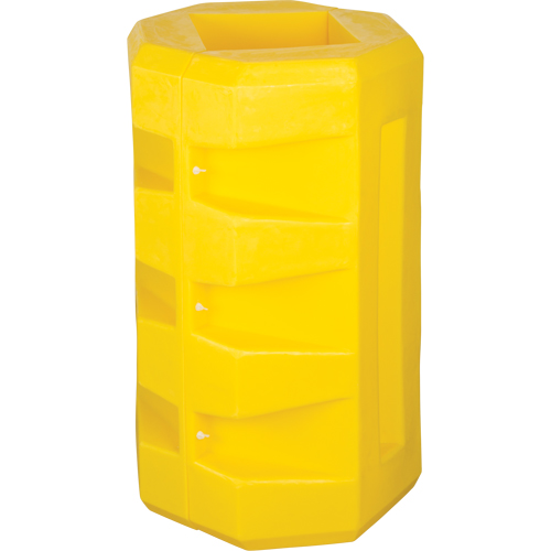Column Protectors, 10-1/4" x 10-1/4" Inside Opening, 23-1/2" L x 23-1/2" W x 39-1/2" H, Yellow Sécurité Médic