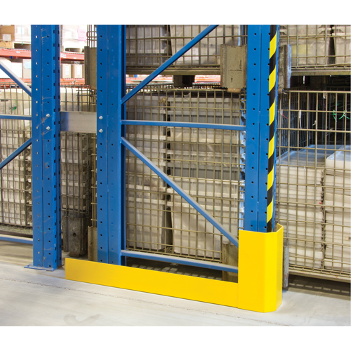Racking Aisle Protectors, 3" W x 50" L x 16" H, Safety Yellow Sécurité Médic