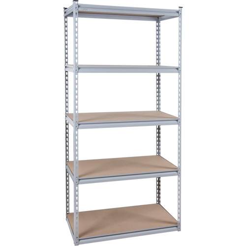 Rayonnage robuste, Acier, Sans boulons, Capacit&eacute; 1200 lb, 48" la x 72" h x 18" p Sécurité Médic
