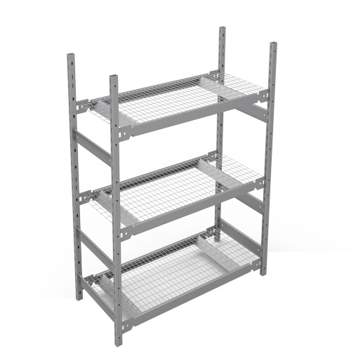 &eacute;tag&egrave;re de grande largeur, Acier, Sans boulons, Capacit&eacute; 1340 lb, 42" la x 60" h x 18" p Sécurité Médic