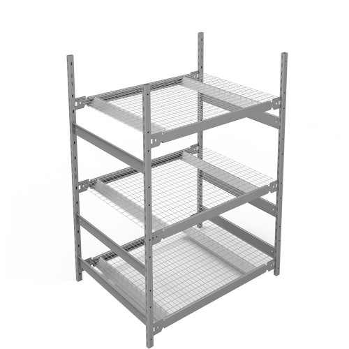&eacute;tag&egrave;re de grande largeur, Acier, Sans boulons, Capacit&eacute; 1340 lb, 42" la x 60" h x 32" p Sécurité Médic