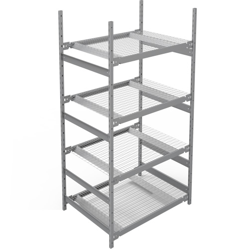 &eacute;tag&egrave;re de grande largeur, Sans boulons, Capacit&eacute; 1340 lb, 42" la x 84" h x 32" p Sécurité Médic