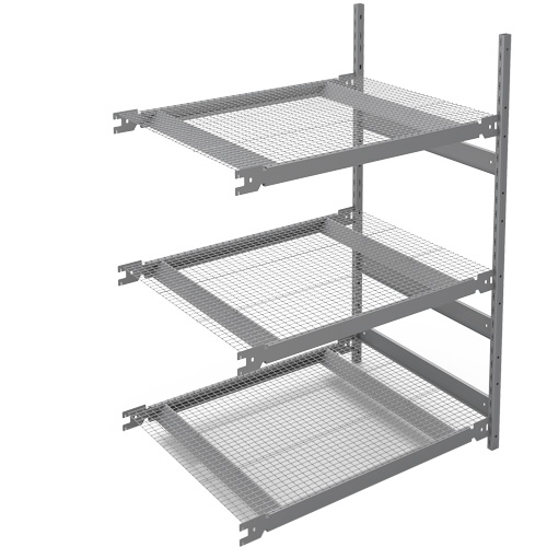 &eacute;tag&egrave;re de grande largeur, Acier, Sans boulons, Capacit&eacute; 1340 lb, 42" la x 60" h x 32" p Sécurité Médic