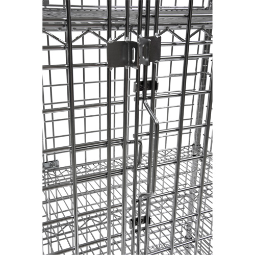 Security Cart, Chrome Plated, 48" x 69" x 24", 500 lbs. Capacity Sécurité Médic