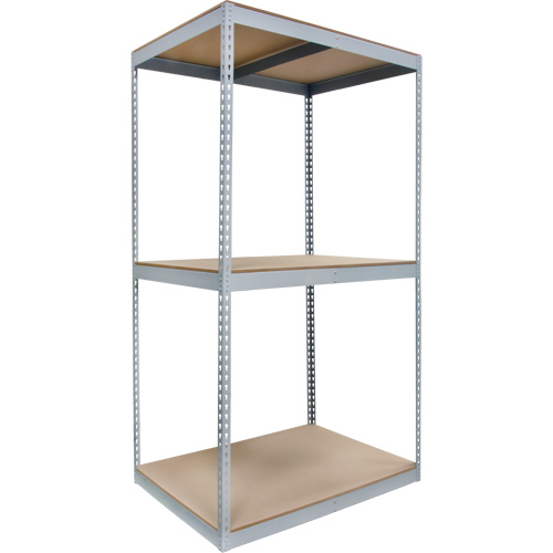 Rayonnage robuste, Acier, Sans boulons, Capacit&eacute; 1200 lb, 48" la x 84" h x 36" p Sécurité Médic