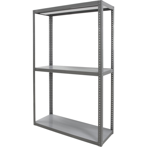 &eacute;tag&egrave;re robuste, Acier, Boulonn&eacute;, Capacit&eacute; 3000 lb, 36" la x 72" h x 24" p Sécurité Médic