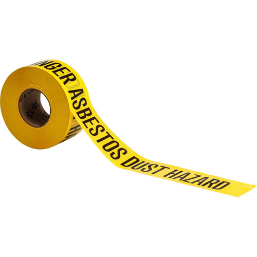 Ruban pour barricade, Anglais, 3" la x 200' lo, 3 mils, Noir sur jaune Sécurité Médic