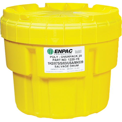 Poly-Overpack&reg; 20 Salvage Drum, 20 US gal., Stationary Sécurité Médic
