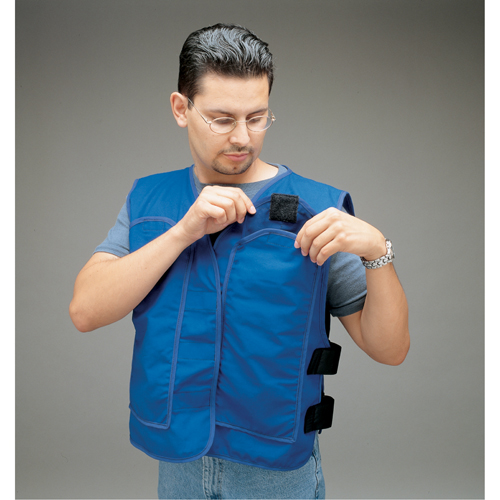 ALLEGRO INDUSTRIES Cooling Vests with Insert Pockets, Large, Royal Blue Sécurité Médic