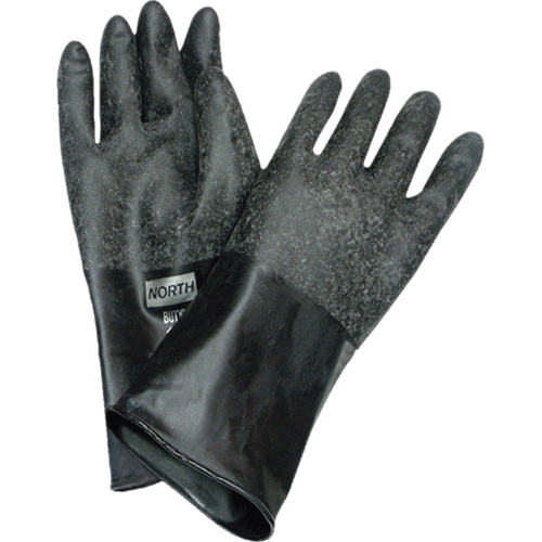 Chemical Resistant Gloves, Size Medium/8, 14" L, Butyl Rubber, 32-mil Sécurité Médic