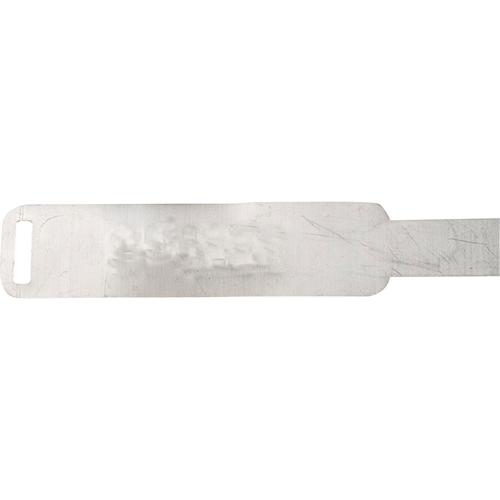 Aluminum Blank Tags, 1" W x 5-3/4" H Sécurité Médic