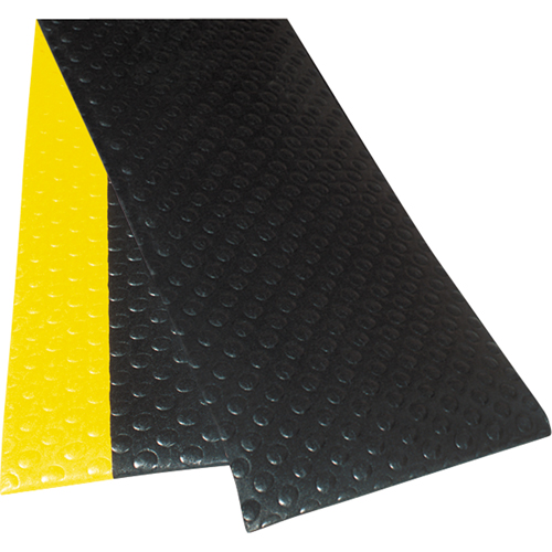 No. 417 Bubble Sof-Tred with Dyna-Shield Mats, Bubbled, 2' x 3' x 1/2", Black, PVC Sécurité Médic