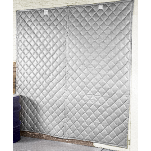 Couverture murale pour insonorisation, Fibre de verre matelass&eacute;, 8' lo x 4' la Sécurité Médic