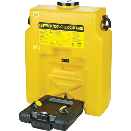 Douche oculaire, Aliment&eacute; par gravit&eacute;, Capacit&eacute; 14 gal., Conformit&eacute; ANSI Z358.1 Sécurité Médic