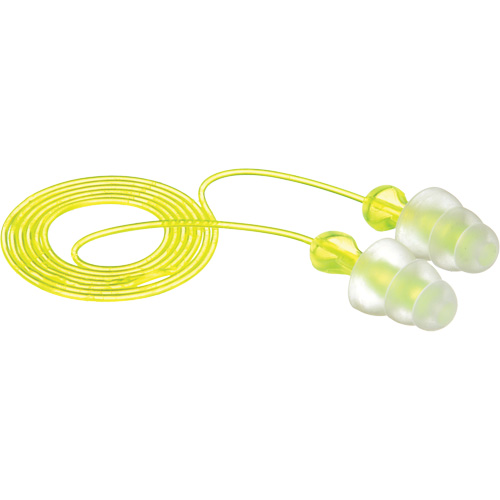 Bouchons d'oreilles r&eacute;utilisables &agrave; trois brides E-A-R, Avec cordon, Vrac - Sac en poly, 26 dB NRR, Taille unique Sécurité Médic