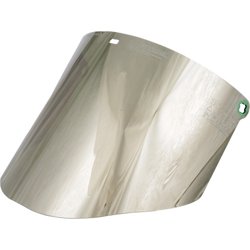 Molded Faceshield Window, Polycarbonate, Green Tint Sécurité Médic