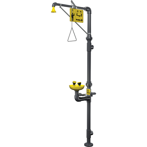 Corrosion-Resistant Emergency Shower & Eye/Face Wash Station Sécurité Médic
