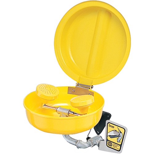 Eye/Face Wash With Cover, Pedestal Installation, Plastic Bowl Sécurité Médic