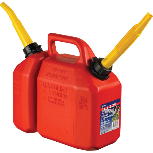 Combo Jerry Can Gasoline/Oil, 2.17 US Gal/8.25 L, Red, CSA Compliant/ULC Sécurité Médic