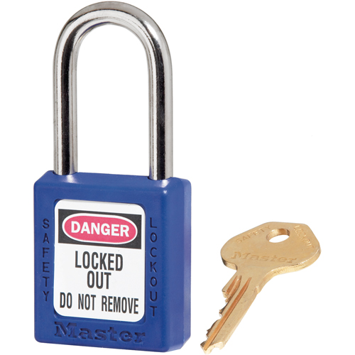 Cadenas Zenex, Cadenas de s&eacute;curit&eacute;, Cl&eacute;s diff&eacute;rentes, Thermoplastique, Largeur de 1-1/2" Sécurité Médic