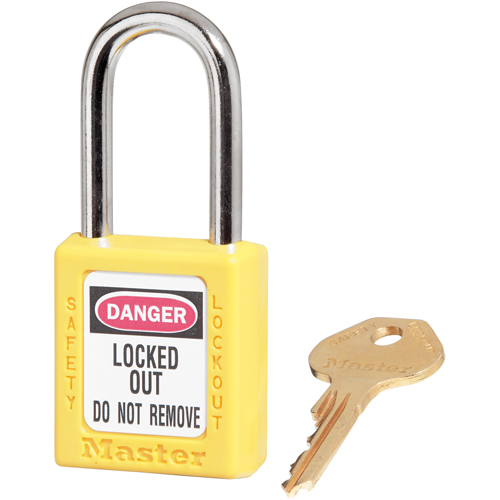 Cadenas Zenex, Cadenas de s&eacute;curit&eacute;, Cl&eacute;s diff&eacute;rentes, Thermoplastique, Largeur de 1-1/2" Sécurité Médic