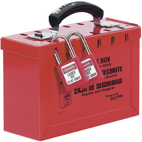 Boîtier de verrouillage portatif pour groupe Latch Tight, Rouge Sécurité Médic
