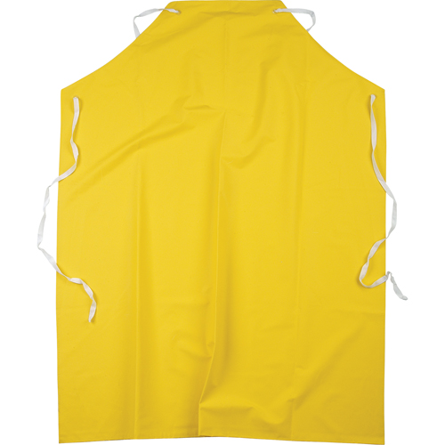 Flame Resistant Aprons, Polyester/PVC, 48" L x 36" W, Yellow Sécurité Médic