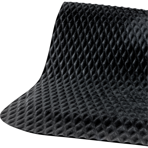 Hog Heaven No. 421 Mats, Diamond, 3' x 12' x 5/8", Black, Nitrile Sécurité Médic