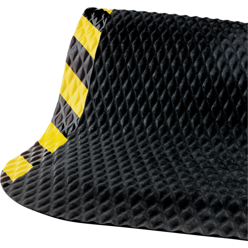Hog Heaven No. 423 Mats, Diamond, 3-3/4' x 5-3/4' x 5/8", Black/Yellow, Nitrile Sécurité Médic