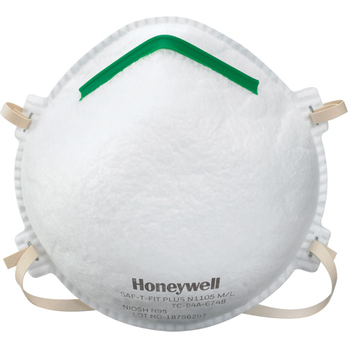 Respirateurs contre les particules Saf-T-Fit Plus N1105, N95, Certifi&eacute; NIOSH, Petit Sécurité Médic