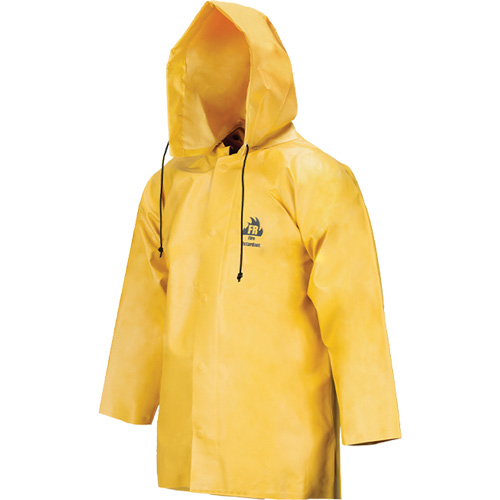 Neo-Slick Chemical & Acid Resistant Rain Jacket, 2X-Large, Yellow, Neoprene Sécurité Médic