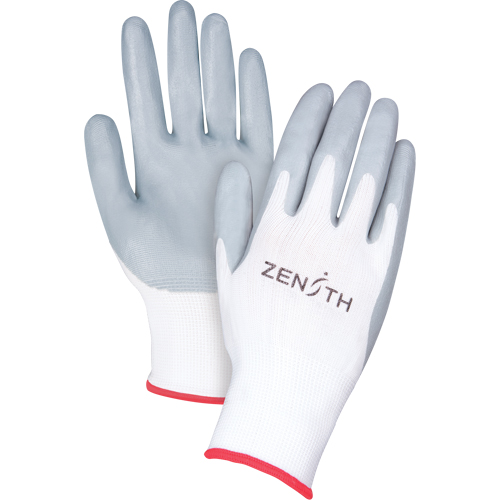Gants l&eacute;gers enduits et respirants, 7/Petit, R&ecirc;vetement Mousse de nitrile, Calibre 13, Enveloppe en Polyester Sécurité Médic