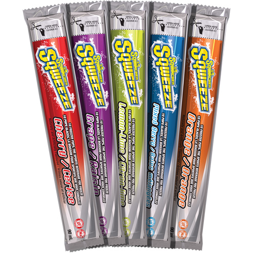 B&acirc;tonnets &agrave; glacer Sqweeze Sqwincher Sécurité Médic