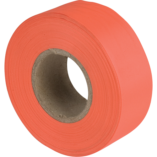 Flagging Tape, 1.1875" W x 150' L, Fluorescent Orange Sécurité Médic