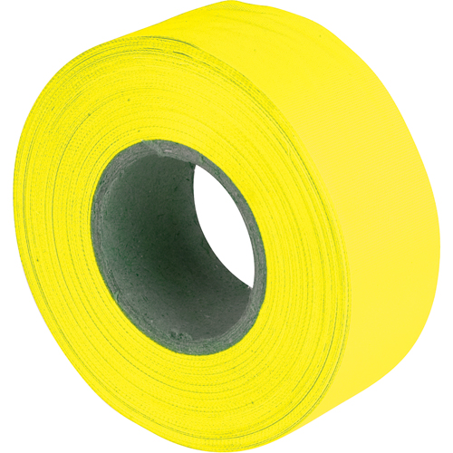 Flagging Tape, 1.2" W x 150' L, Fluorescent Yellow Sécurité Médic